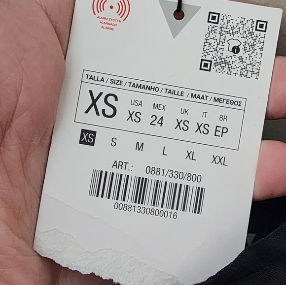 Zara Satin Strappy Floral Black Slip Dress - Picture 9 of 10